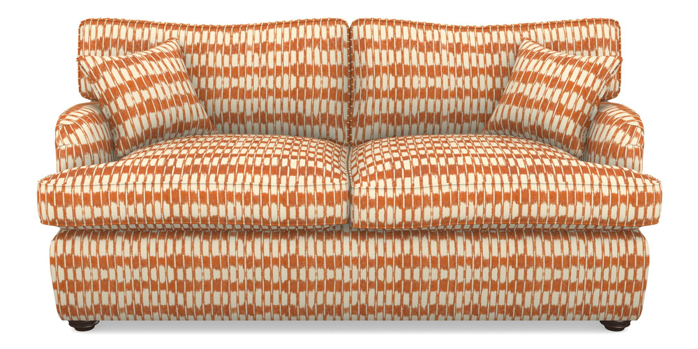 Product photograph of Alwinton Sofa Bed 3 Seater Sofa Bed In V A Brompton Collection - Ikat - Terracotta from Sofas and Stuff Limited