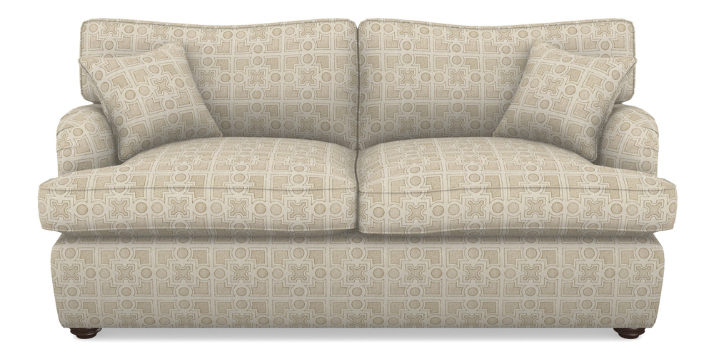 Product photograph of Alwinton Sofa Bed 3 Seater Sofa Bed In Rhs Collection - Small Knot Garden Cotton Weave - Gold from Sofas and Stuff Limited