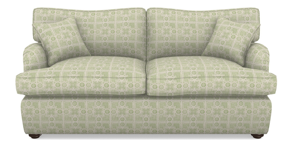 Product photograph of Alwinton Sofa Bed 3 Seater Sofa Bed In Rhs Collection - Small Knot Garden Cotton Weave - Green from Sofas and Stuff Limited