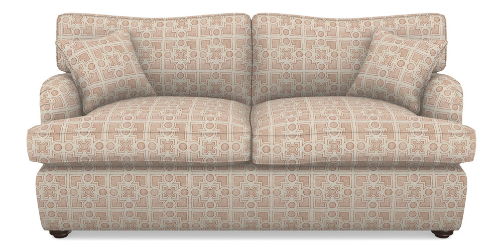 Product photograph of Alwinton Sofa Bed 3 Seater Sofa Bed In Rhs Collection - Small Knot Garden Cotton Weave - Terracotta from Sofas and Stuff Limited