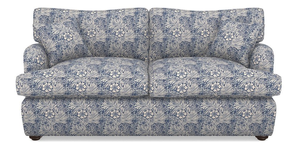 Product photograph of Alwinton Sofa Bed 3 Seater Sofa Bed In William Morris Collection - Marigold - Indigo Linen from Sofas and Stuff Limited