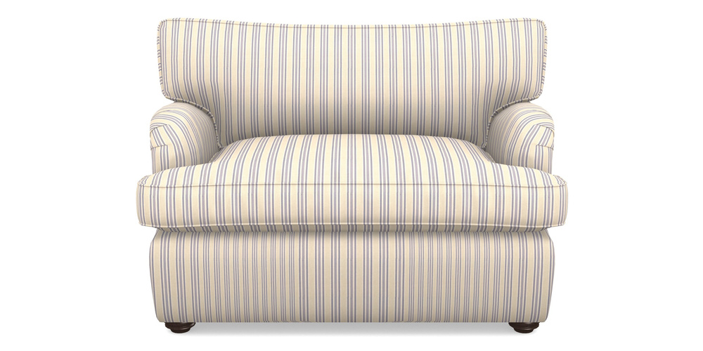 Product photograph of Alwinton Sofa Bed Snuggler Sofa Bed In Cloth 22 - Racing Stripes Ayr - Blueberry from Sofas and Stuff Limited