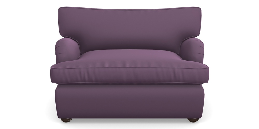 Product photograph of Alwinton Sofa Bed Snuggler Sofa Bed In Clever Glossy Velvet - Blackcurrant from Sofas and Stuff Limited