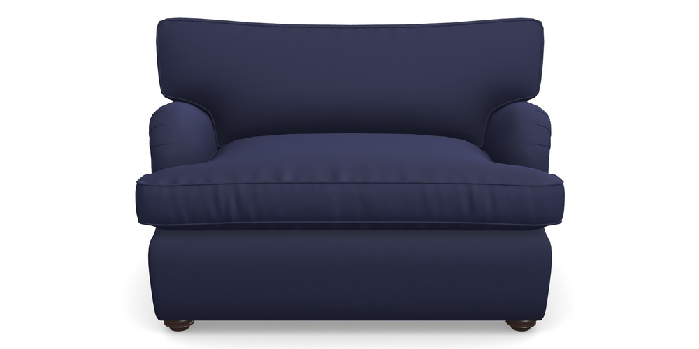 Product photograph of Alwinton Sofa Bed Snuggler Sofa Bed In Clever Glossy Velvet - Navy from Sofas and Stuff Limited