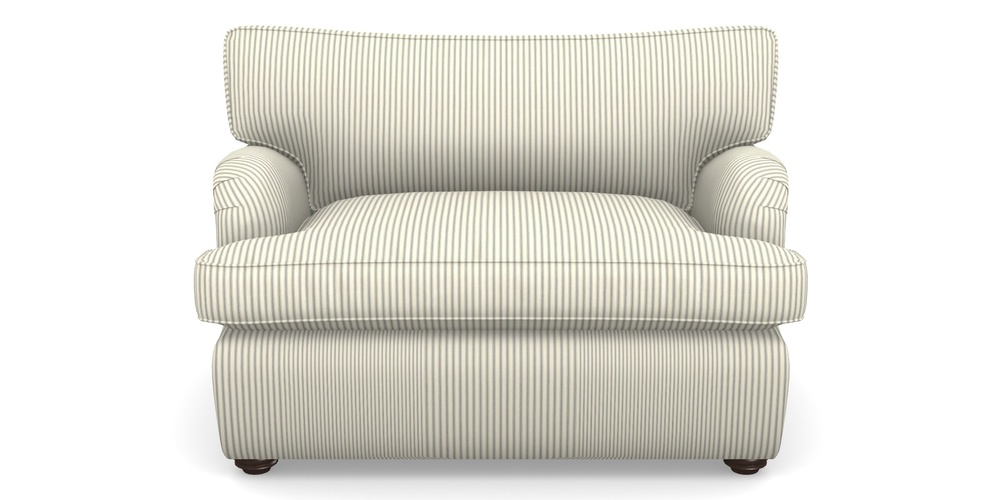 Product photograph of Alwinton Sofa Bed Snuggler Sofa Bed In Cotton Stripe - Airforce from Sofas and Stuff Limited