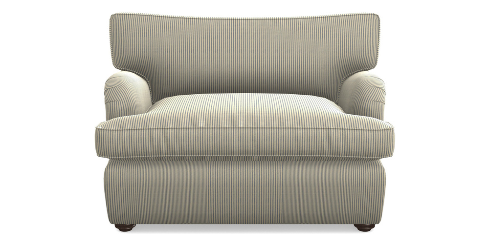 Product photograph of Alwinton Sofa Bed Snuggler Sofa Bed In Cloth 21 - Simple Stripe - Bilberry from Sofas and Stuff Limited