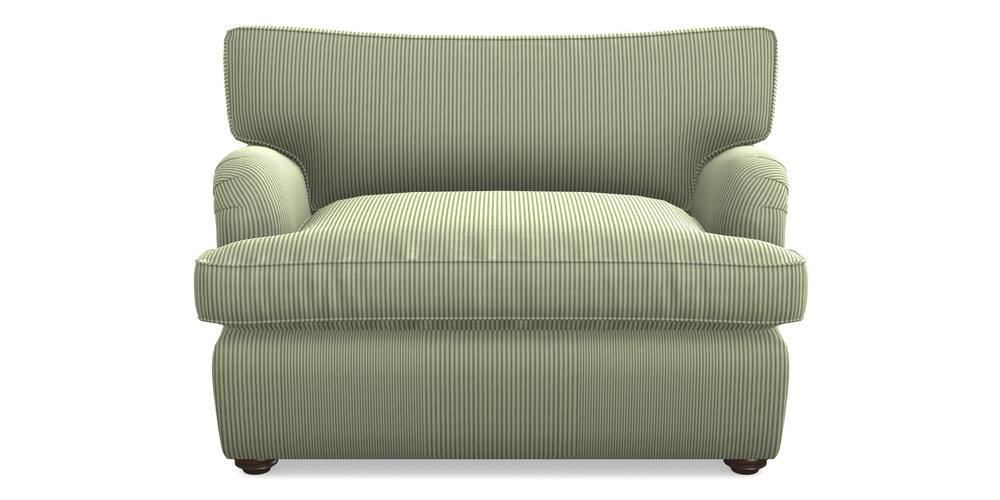 Product photograph of Alwinton Sofa Bed Snuggler Sofa Bed In Cloth 21 - Simple Stripe - Forest from Sofas and Stuff Limited