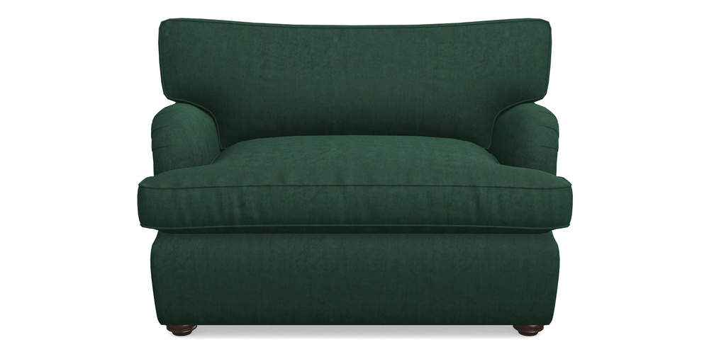 Product photograph of Alwinton Sofa Bed Snuggler Sofa Bed In Clever Tough And Eco Velvet - Pine from Sofas and Stuff Limited
