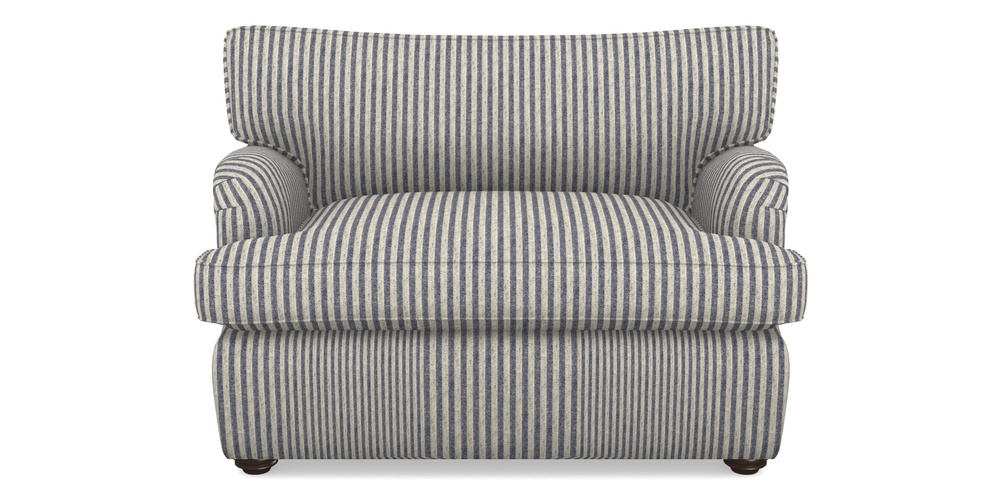 Product photograph of Alwinton Sofa Bed Snuggler Sofa Bed In Cloth 22 - Pinstripe - Deep Water from Sofas and Stuff Limited