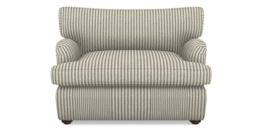 Product photograph of Alwinton Sofa Bed Snuggler Sofa Bed In Cloth 22 - Pinstripe - Seal from Sofas and Stuff Limited