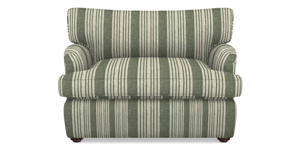 Product photograph of Alwinton Sofa Bed Snuggler Sofa Bed In Cloth 22 - Bayadere - Courgette from Sofas and Stuff Limited