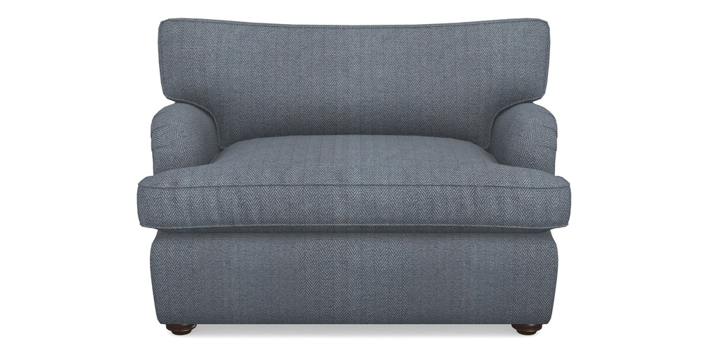 Product photograph of Alwinton Sofa Bed Snuggler Sofa Bed In Dundee Herringbone - Denim from Sofas and Stuff Limited
