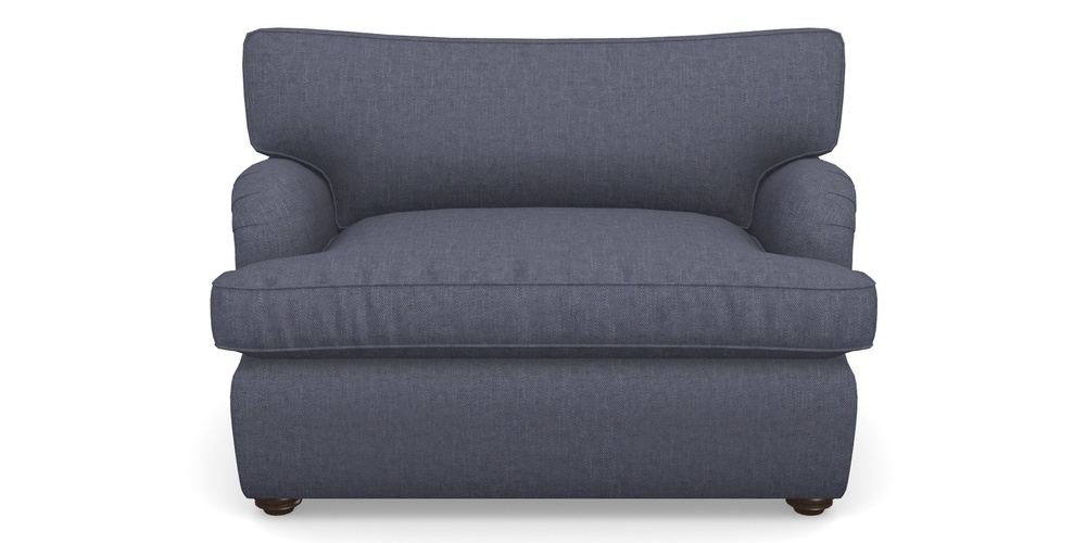 Product photograph of Alwinton Sofa Bed Snuggler Sofa Bed In Easy Clean Plain - Navy from Sofas and Stuff Limited