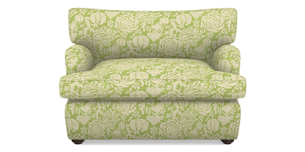 Product photograph of Alwinton Sofa Bed Snuggler Sofa Bed In V A Brompton Collection - Flowering Kale - Lime from Sofas and Stuff Limited