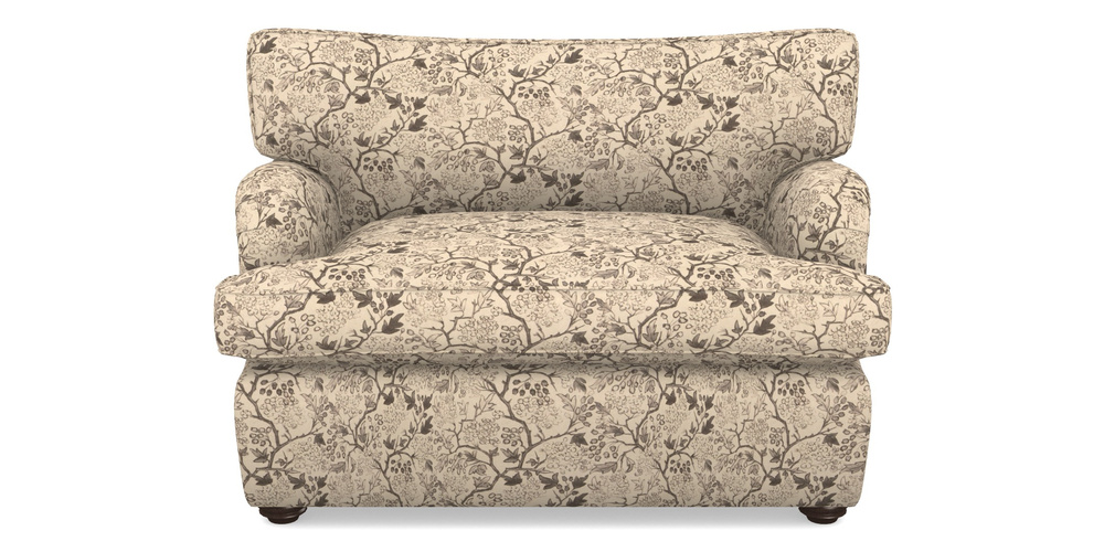 Product photograph of Alwinton Sofa Bed Snuggler Sofa Bed In Rhs Collection - Gertrude Jekyll Linen Cotton Blend - Brown from Sofas and Stuff Limited