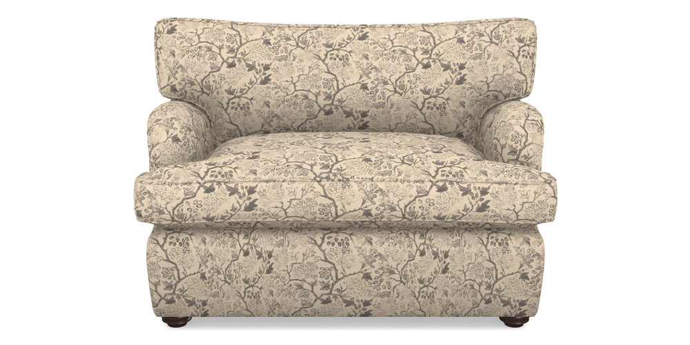 Product photograph of Alwinton Sofa Bed Snuggler Sofa Bed In Rhs Collection - Gertrude Jekyll Linen Cotton Blend - Grey from Sofas and Stuff Limited