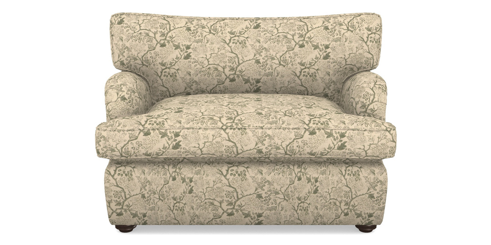 Product photograph of Alwinton Sofa Bed Snuggler Sofa Bed In Rhs Collection - Gertrude Jekyll Linen Cotton Blend - Green from Sofas and Stuff Limited