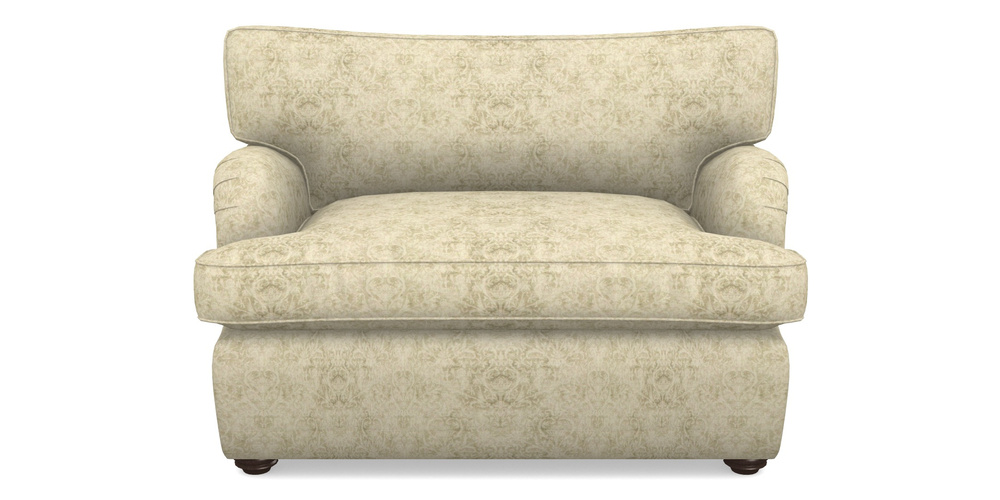 Product photograph of Alwinton Sofa Bed Snuggler Sofa Bed In Grace Linen - Olive from Sofas and Stuff Limited