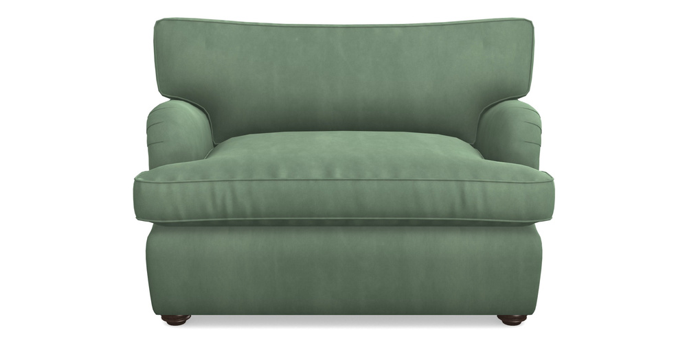 Product photograph of Alwinton Sofa Bed Snuggler Sofa Bed In House Clever Velvet - Celadon from Sofas and Stuff Limited
