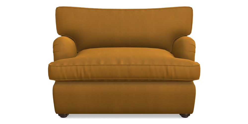 Product photograph of Alwinton Sofa Bed Snuggler Sofa Bed In House Clever Velvet - Ochre from Sofas and Stuff Limited