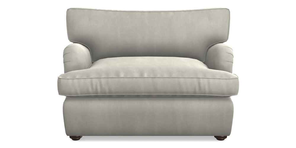 Product photograph of Alwinton Sofa Bed Snuggler Sofa Bed In House Clever Velvet - Stone from Sofas and Stuff Limited