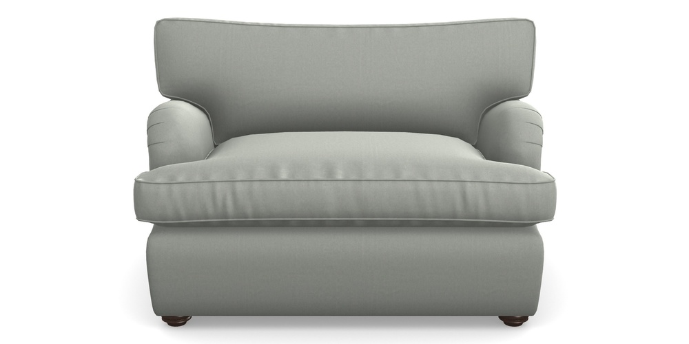 Product photograph of Alwinton Sofa Bed Snuggler Sofa Bed In House Velvet - Elephant from Sofas and Stuff Limited