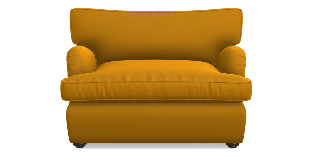 Product photograph of Alwinton Sofa Bed Snuggler Sofa Bed In House Velvet - Saffron from Sofas and Stuff Limited