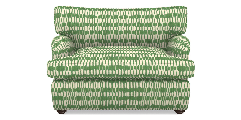 Product photograph of Alwinton Sofa Bed Snuggler Sofa Bed In V A Brompton Collection - Ikat - Basil from Sofas and Stuff Limited