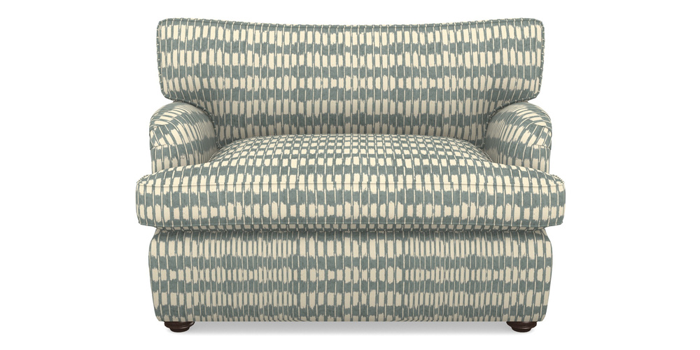 Product photograph of Alwinton Sofa Bed Snuggler Sofa Bed In V A Brompton Collection - Ikat - Pebble from Sofas and Stuff Limited