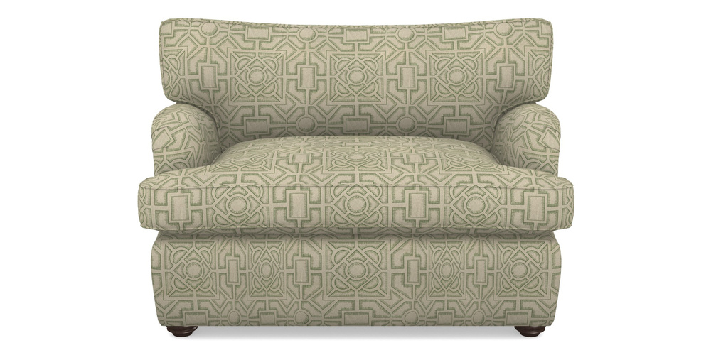 Product photograph of Alwinton Sofa Bed Snuggler Sofa Bed In Rhs Collection - Large Knot Garden Linen - Green from Sofas and Stuff Limited