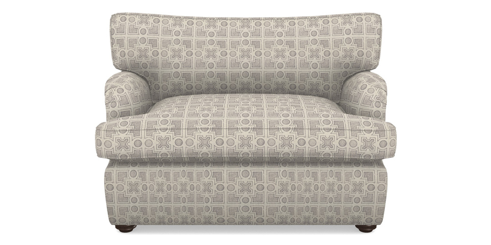 Product photograph of Alwinton Sofa Bed Snuggler Sofa Bed In Rhs Collection - Small Knot Garden Cotton Weave - Grey from Sofas and Stuff Limited