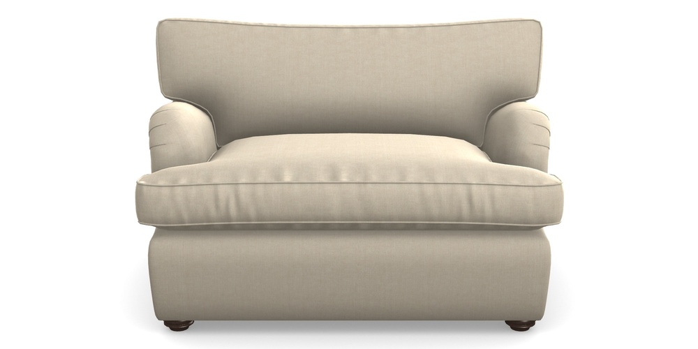 Product photograph of Alwinton Sofa Bed Snuggler Sofa Bed In Super Soft Velvet - Hessian from Sofas and Stuff Limited