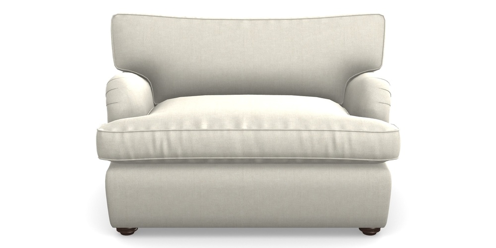 Product photograph of Alwinton Sofa Bed Snuggler Sofa Bed In Super Soft Velvet - Linen from Sofas and Stuff Limited