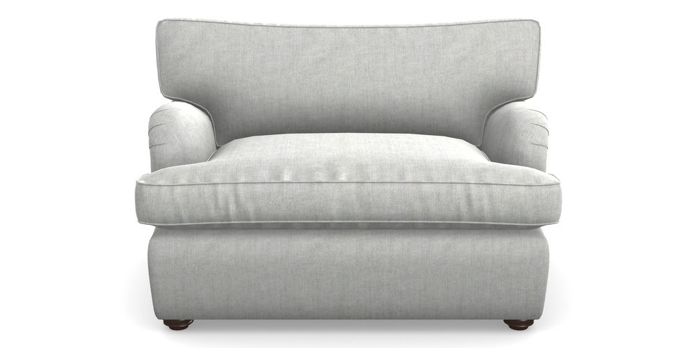Product photograph of Alwinton Sofa Bed Snuggler Sofa Bed In Super Soft Velvet - Silver from Sofas and Stuff Limited