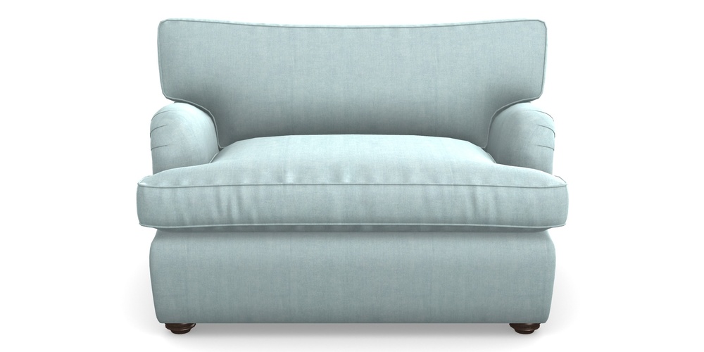Product photograph of Alwinton Sofa Bed Snuggler Sofa Bed In Super Soft Velvet - Sky from Sofas and Stuff Limited