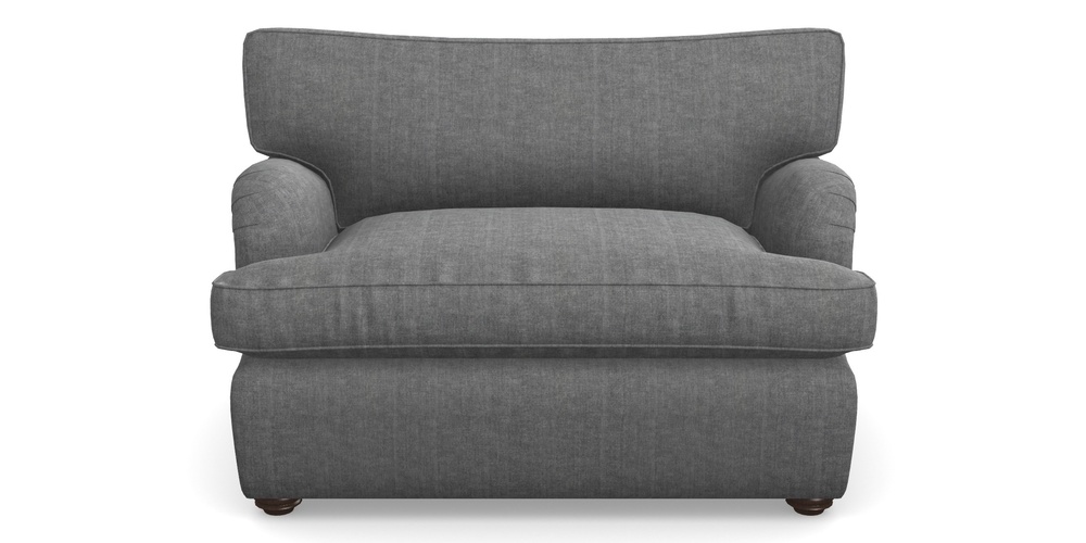 Product photograph of Alwinton Sofa Bed Snuggler Sofa Bed In Super Soft Velvet - Steel from Sofas and Stuff Limited