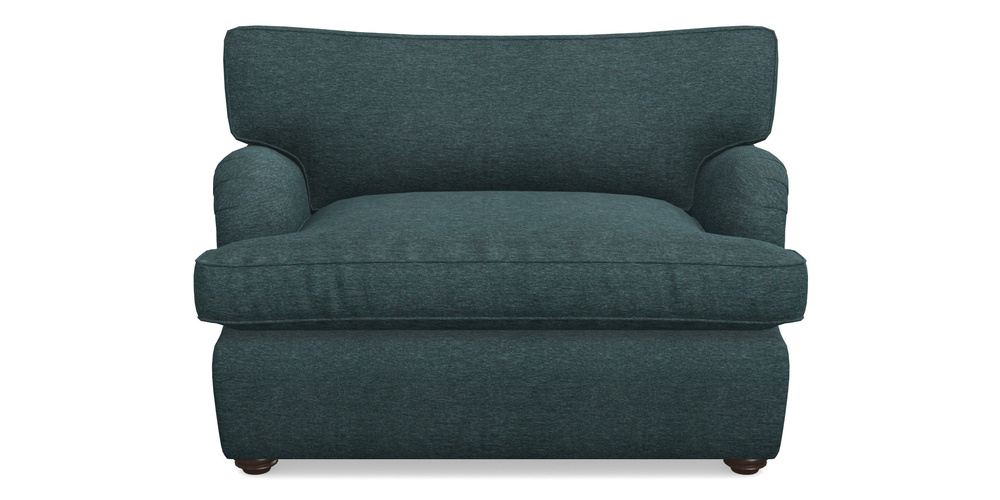 Product photograph of Alwinton Sofa Bed Snuggler Sofa Bed In Textured Velvet - Atlantic from Sofas and Stuff Limited