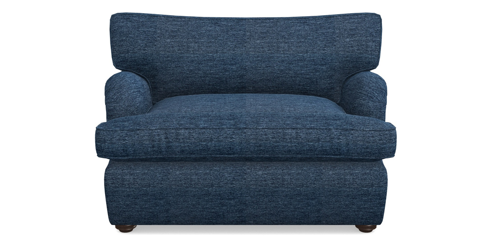 Product photograph of Alwinton Sofa Bed Snuggler Sofa Bed In Textured Velvet - Denim from Sofas and Stuff Limited