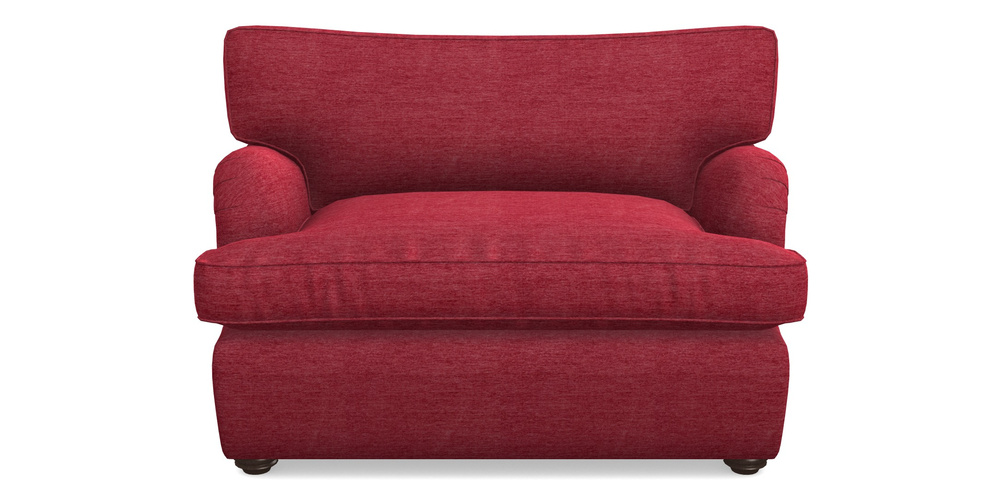Product photograph of Alwinton Sofa Bed Snuggler Sofa Bed In Textured Velvet - Firebrick from Sofas and Stuff Limited