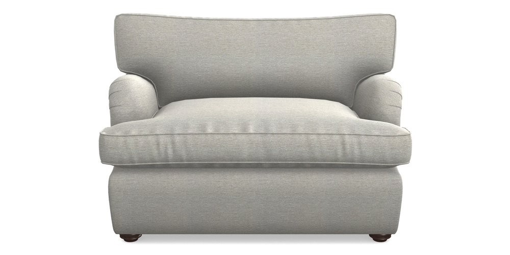 Product photograph of Alwinton Sofa Bed Snuggler Sofa Bed In Textured Velvet - Silver from Sofas and Stuff Limited