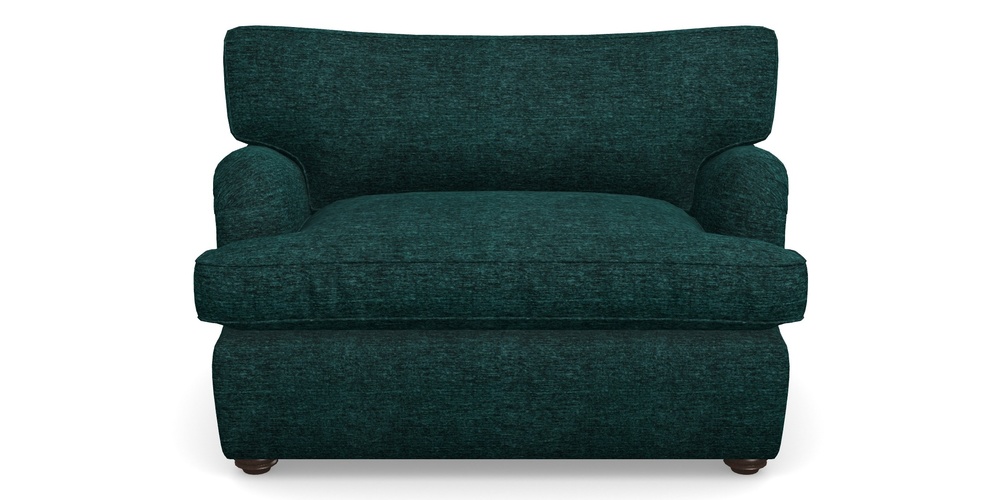 Product photograph of Alwinton Sofa Bed Snuggler Sofa Bed In Textured Velvet - Viridian from Sofas and Stuff Limited