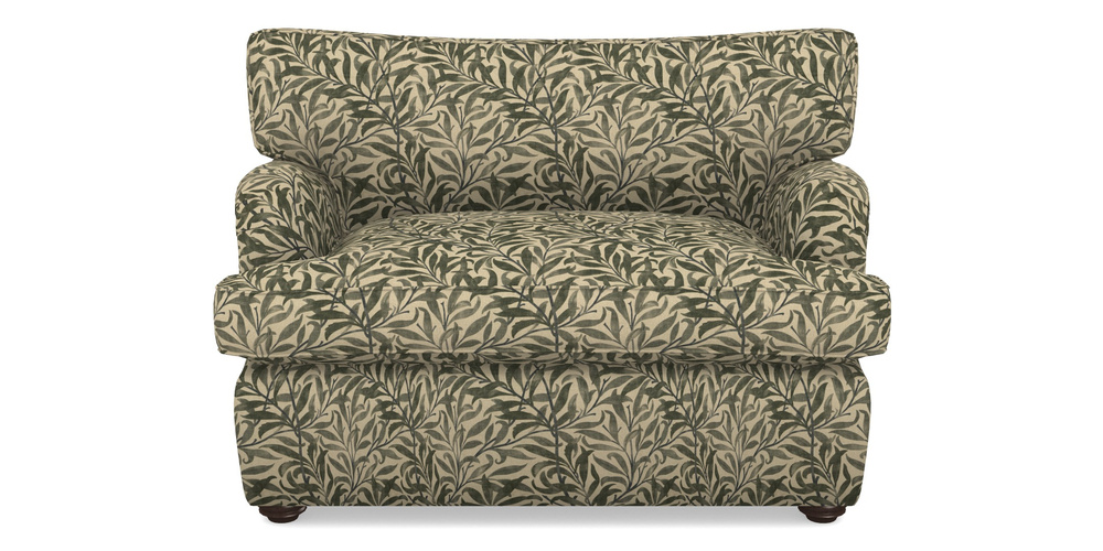 Product photograph of Alwinton Sofa Bed Snuggler Sofa Bed In V A Drawn From Nature - Willow Bough Large - Dark Green from Sofas and Stuff Limited