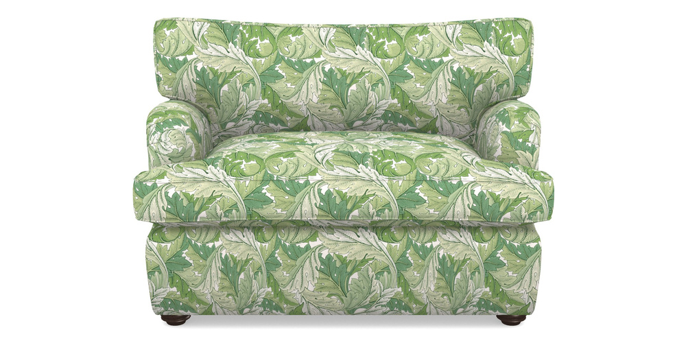 Product photograph of Alwinton Sofa Bed Snuggler Sofa Bed In William Morris Collection - Acanthus - Leaf Green from Sofas and Stuff Limited