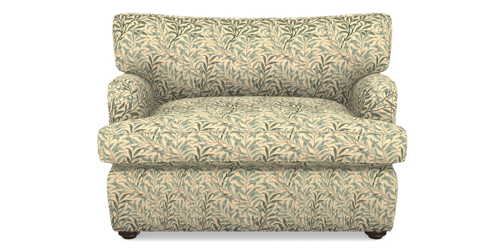 Product photograph of Alwinton Sofa Bed Snuggler Sofa Bed In William Morris Collection - Willow Boughs - Cream Pale Green from Sofas and Stuff Limited