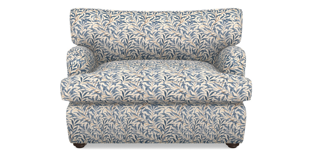 Product photograph of Alwinton Sofa Bed Snuggler Sofa Bed In William Morris Collection - Willow Boughs - Woad from Sofas and Stuff Limited