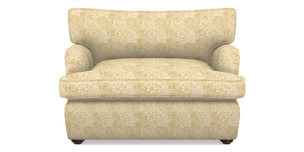 Product photograph of Alwinton Sofa Bed Snuggler Sofa Bed In William Morris Collection - Marigold - Lichen Cowslip from Sofas and Stuff Limited