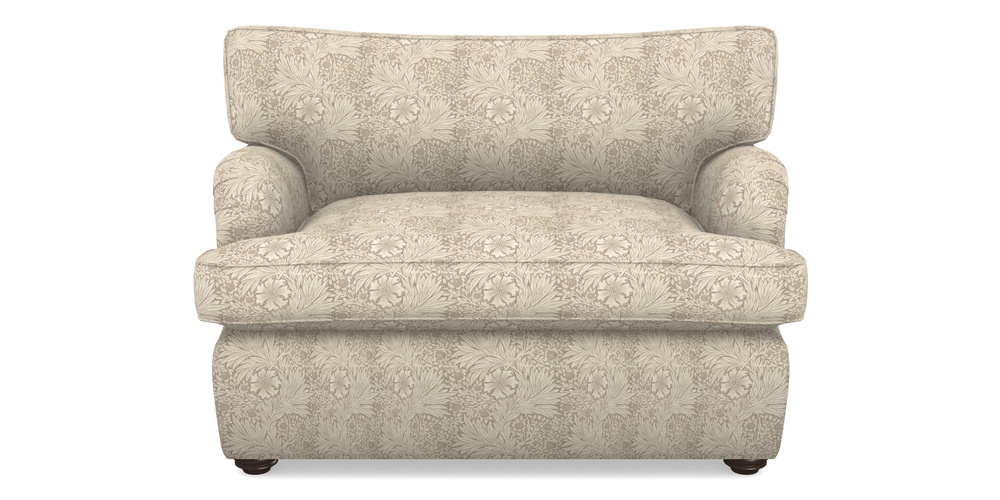 Product photograph of Alwinton Sofa Bed Snuggler Sofa Bed In William Morris Collection - Marigold - Linen Ivory from Sofas and Stuff Limited