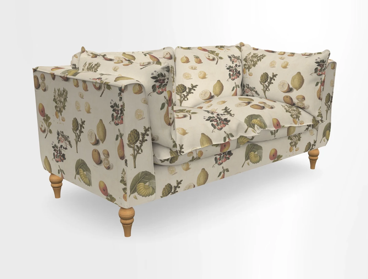 Aysgarth 3 Seater Sofa in Furrow Stripe Broad and Furrow Stripe Narrow Sunflower
