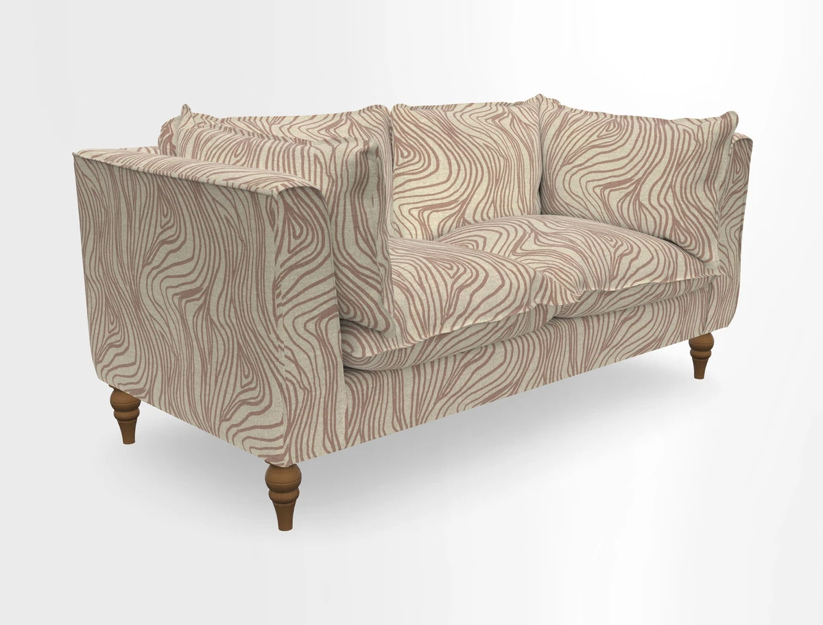 Aysgarth 3 Seater Sofa in Furrow Stripe Broad and Furrow Stripe Narrow Sunflower