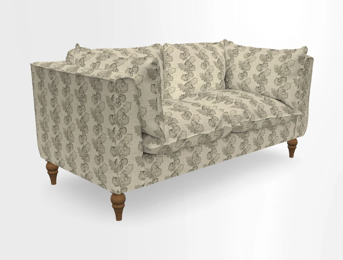 Aysgarth 3 Seater Sofa in Furrow Stripe Broad and Furrow Stripe Narrow Sunflower
